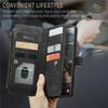Leather Wallet Card Phone Case For Samsung Galaxy S25 Edge S24 FE S23 Ultra S22 Plus S21 S20 Note20 A56 A54 Zip Flip Stand Cover