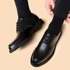 Men Wedding Leather Luxury Brand Lace-Up Business Men's Dress Pointed Casual Youth British Style Spring 2024 New Arrivals Shoes