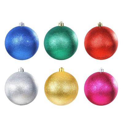 Durable Plastic Pearlescent Ball 15CM Pearlescent Holiday Decorations Ball Shape Xmas Baubles New Year's Day