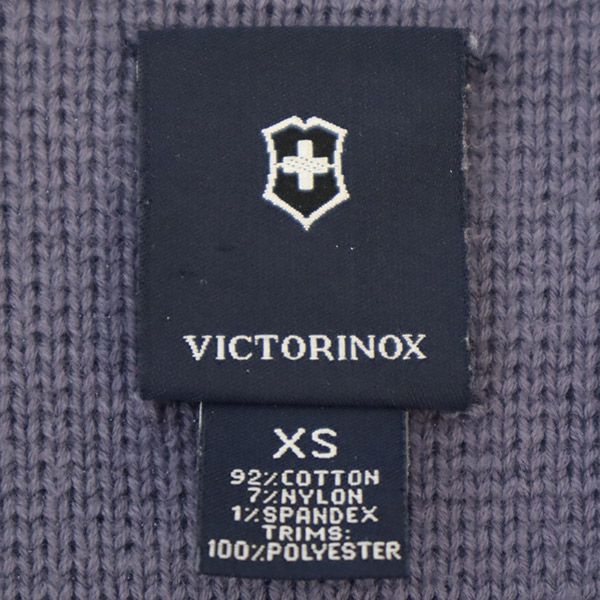 Victorinox Full zip Knit jacket XS Gray x black Men's Used