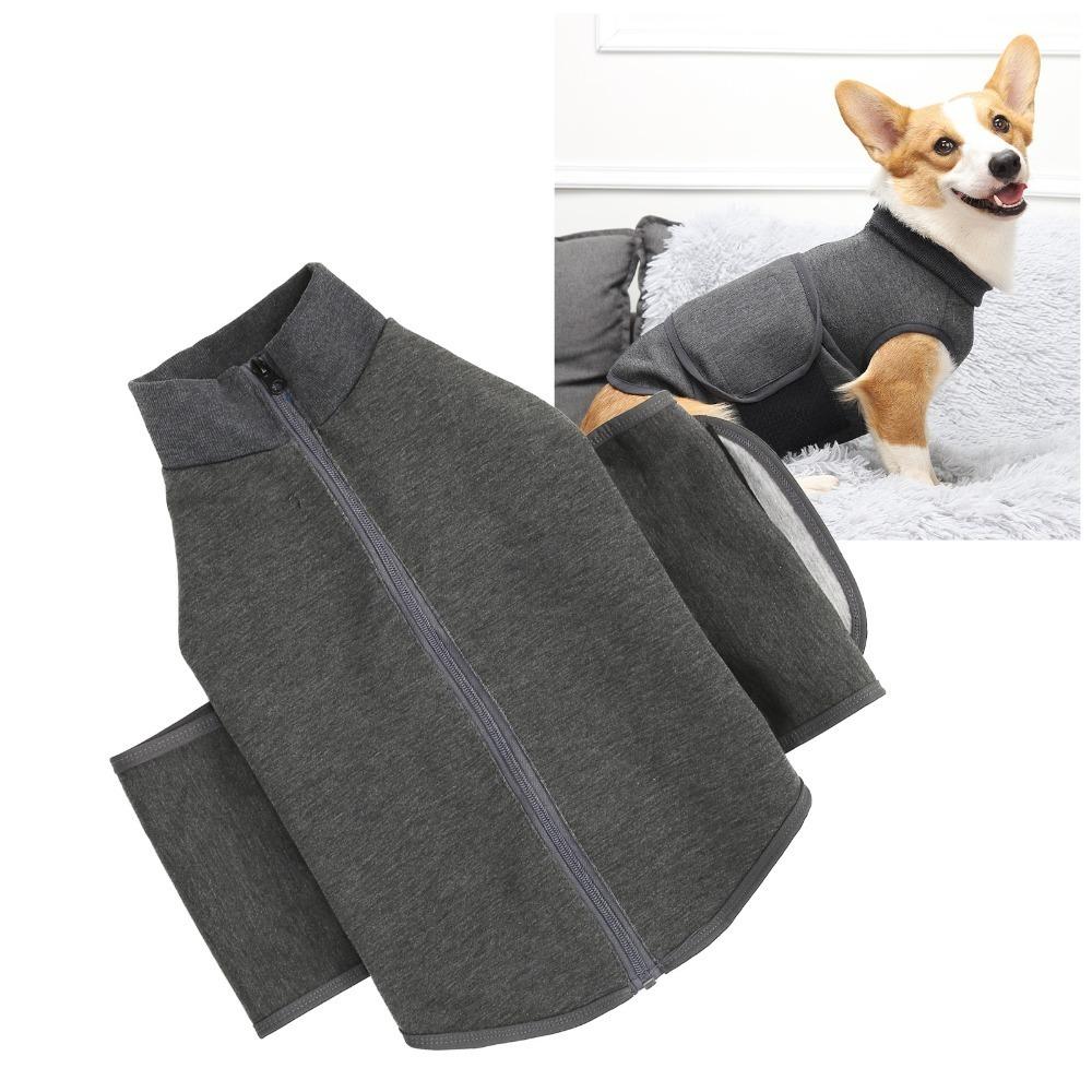 Warm Keeping Dog Calming Jacket Soft Fabric Thunder Relief Dog Shirt Travel Use