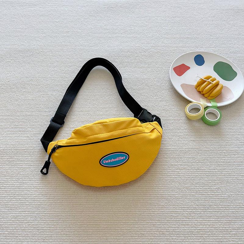 Bolsa Transversal de Lona Infantil Estilosa Leve Porta-Moedas Infantil para Passeios Diários