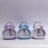 Cartoon Bell-knob Rabbit Alarm Clock Bedroom Bedside Night Light Digital Cute Children Living Room Mute Seat Clock