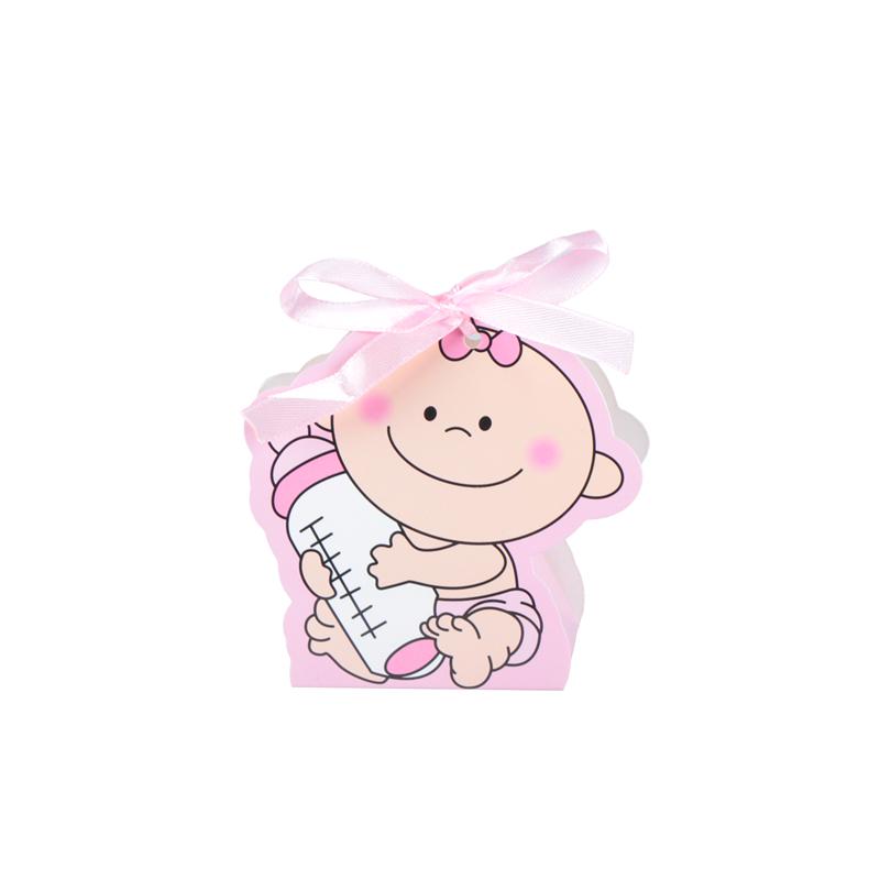 Buy 12pcs/set Baby Girl and Boy Paper Gift Box Baby Shower Candy Box