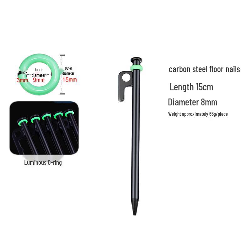 Outdoor Luminous Tent Pegs and Rings Set