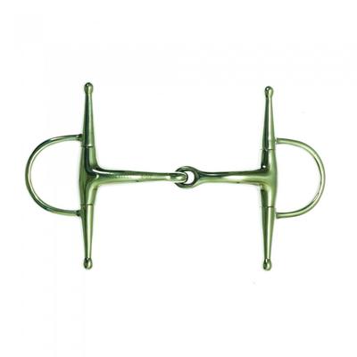 Korsteel Stainless Steel Jointed Full Cheek Snaffle Bit