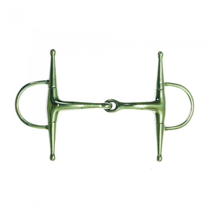 Korsteel Stainless Steel Jointed Full Cheek Snaffle Bit