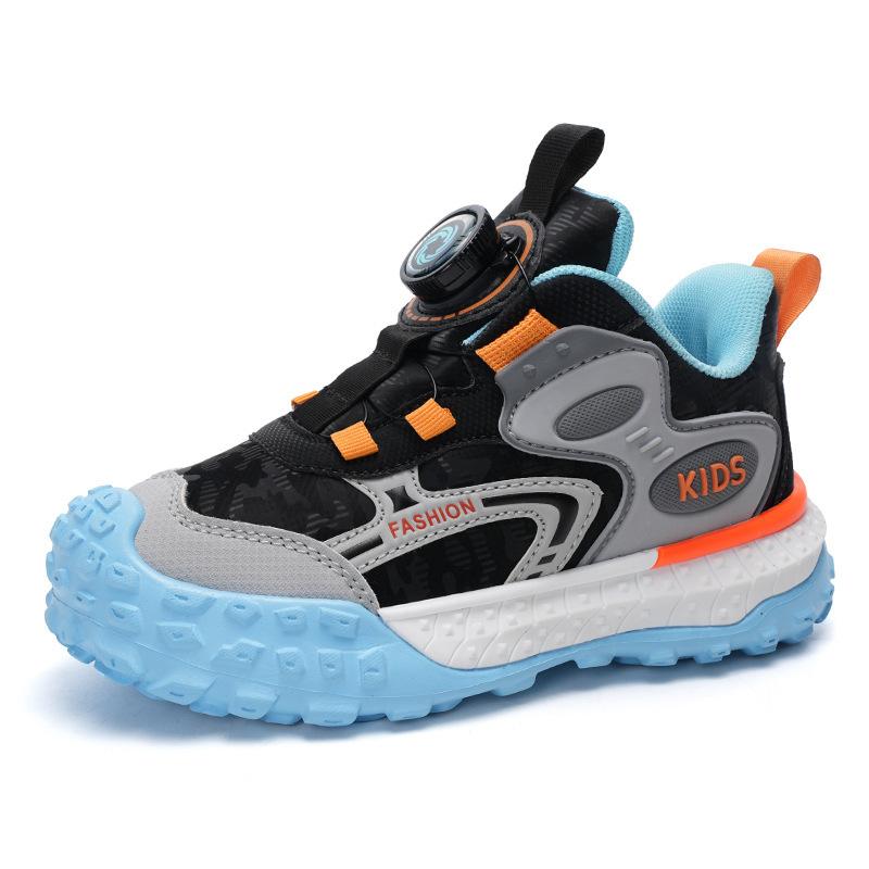 

Boys shoes autumn children s sports shoes 2025 leather new middle and older children s wear-resistant and non-slip outdoor running shoes tide 39