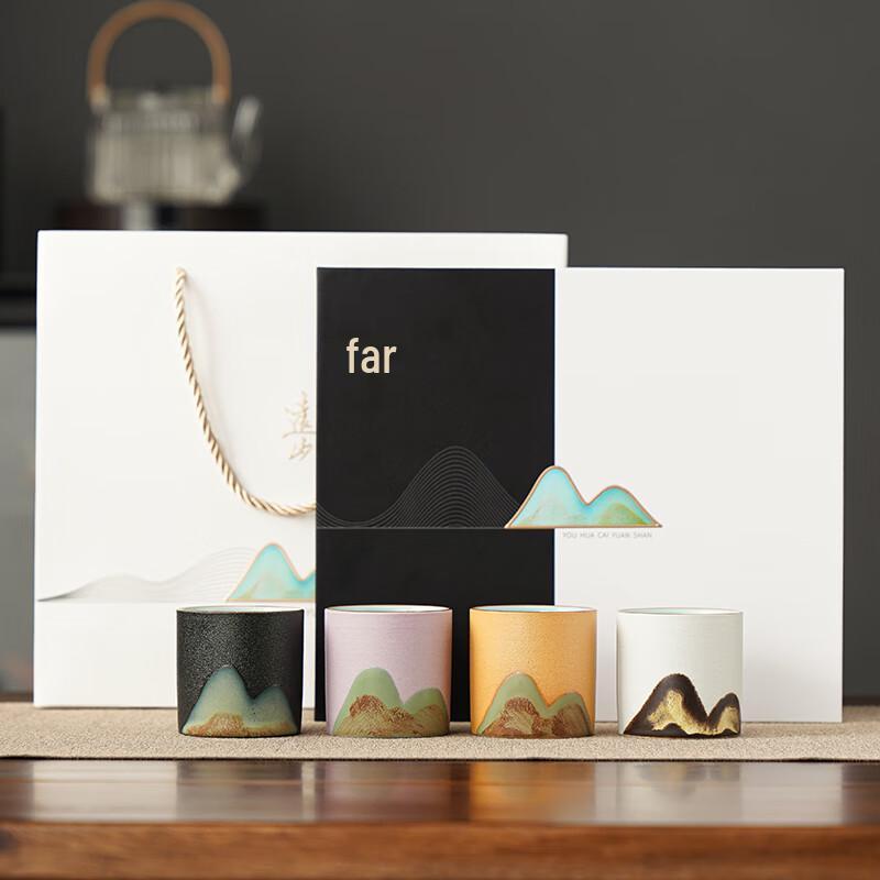 

Elegant Four-Color Ceramic Master Tea Set