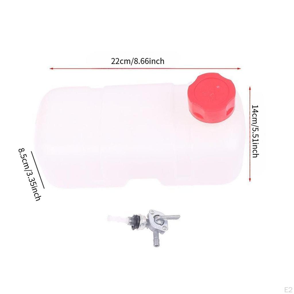 Fuel Tank Assembly with Cock Petrol Container Sturdy Thickened Oil Pot for 1E43F 2 Stroke