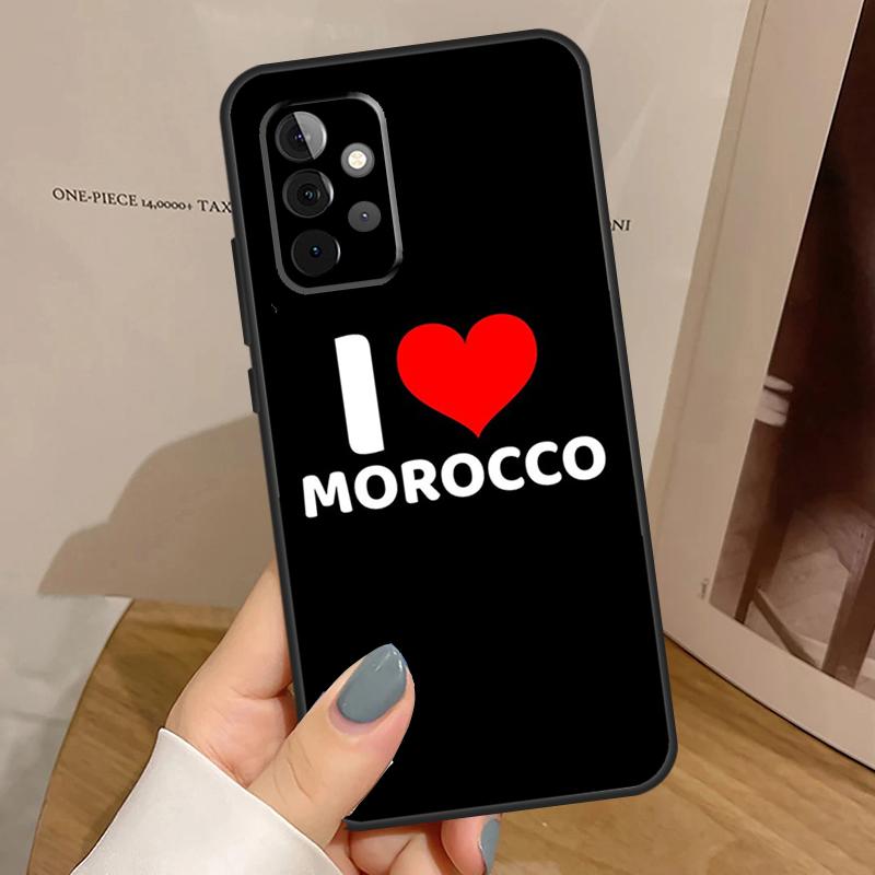 Morocco Map Flag Case For Samsung Galaxy A55 A35 A15 A54 A34 A14 A33 A53 A13 A23 A17 A06 A16 A56 A36 A32 A52