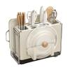 Kitchen Countertop Organizer for Knives, Chopping Boards, Pot Lids & Chopsticks