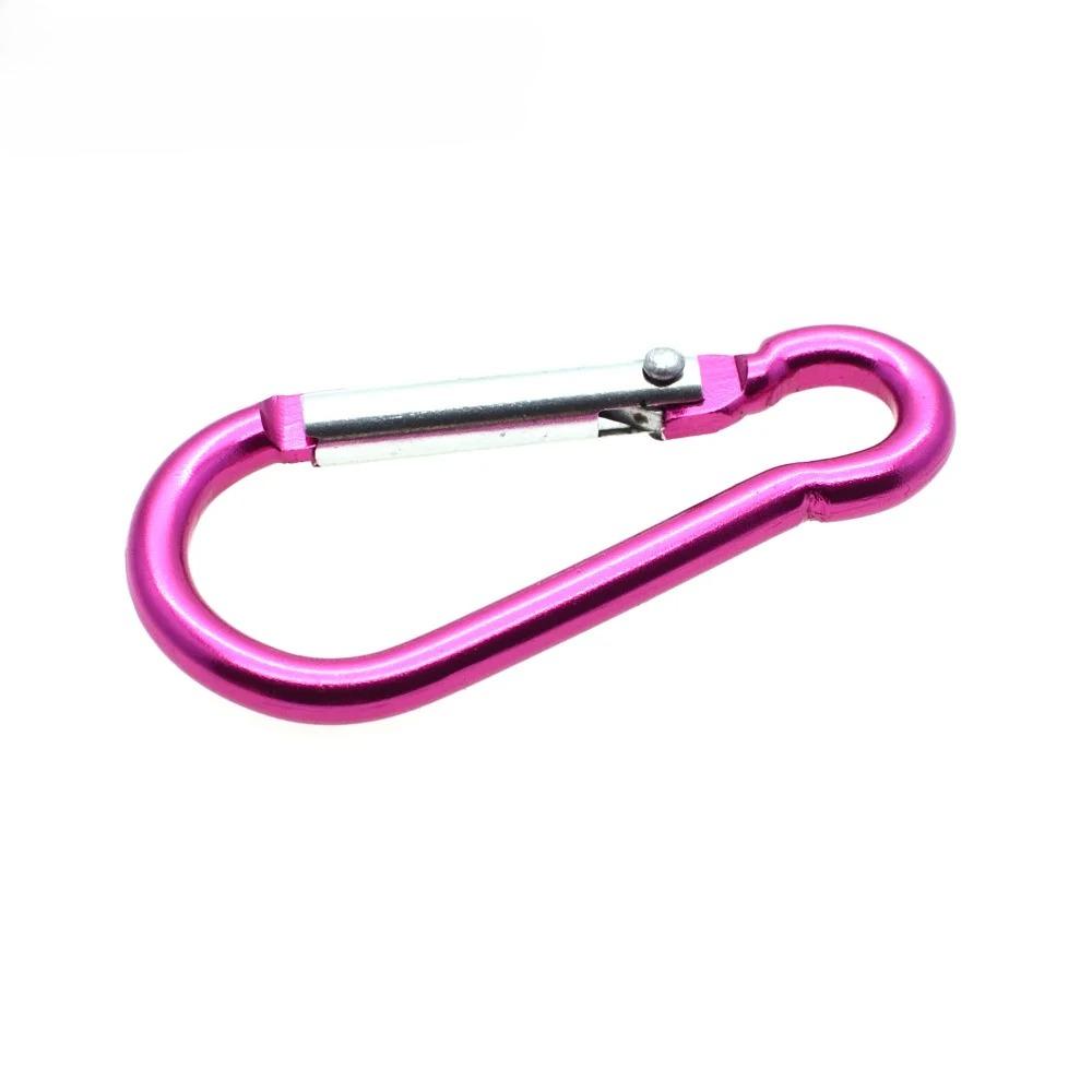 

10 Pcs/Pack Aluminum Carabiner Snap Hook Keychain For Paracord Outdoor Activities Hiking Camping 10pcs розовый