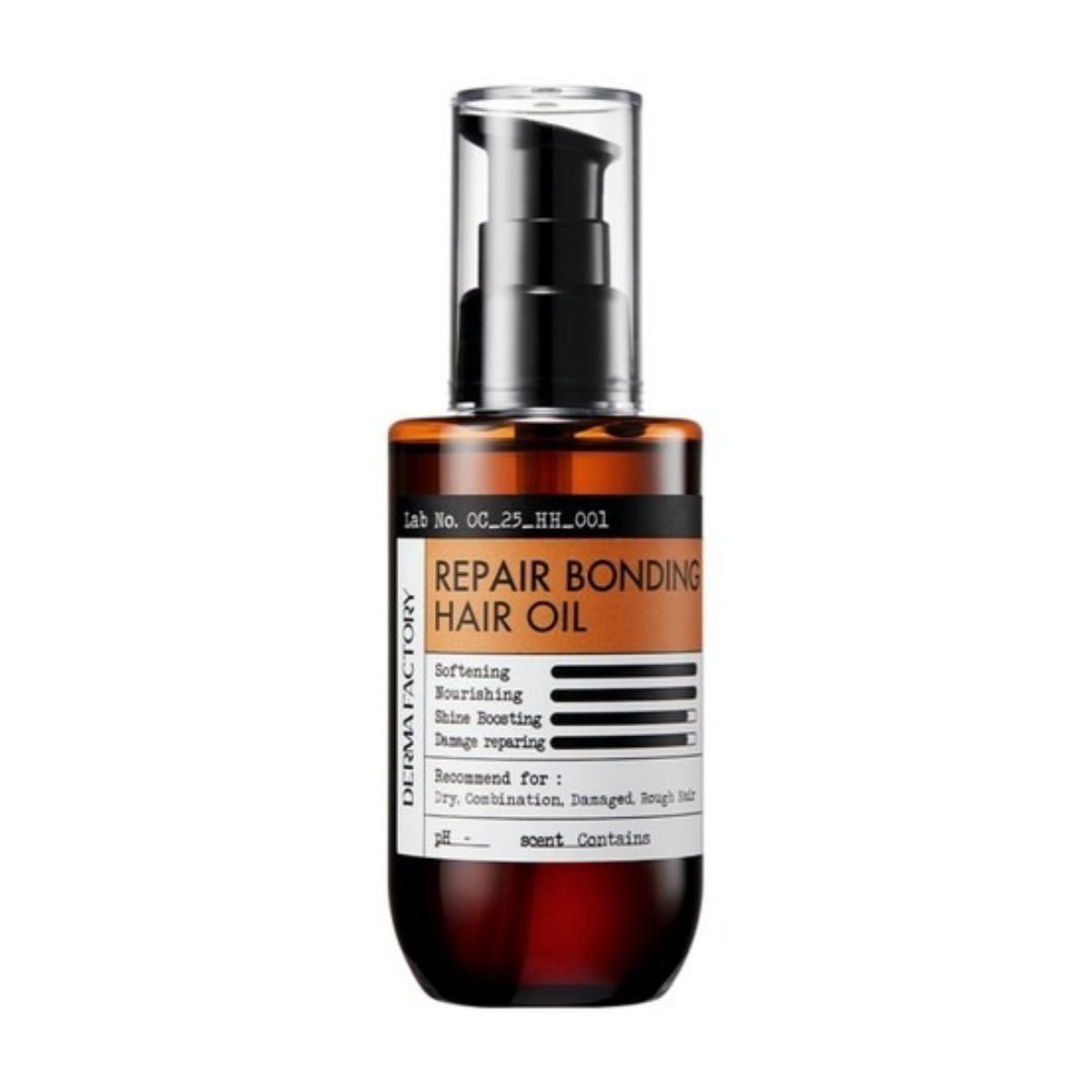 Derma Factory Huile Capillaire Réparatrice Liante Protection Thermique Nourrissante 100ml Sérum Capillaire Traitement black