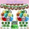 Decorações de Festa de Aniversário Minecraft Conjunto Feliz Aniversário com Balões e Banner