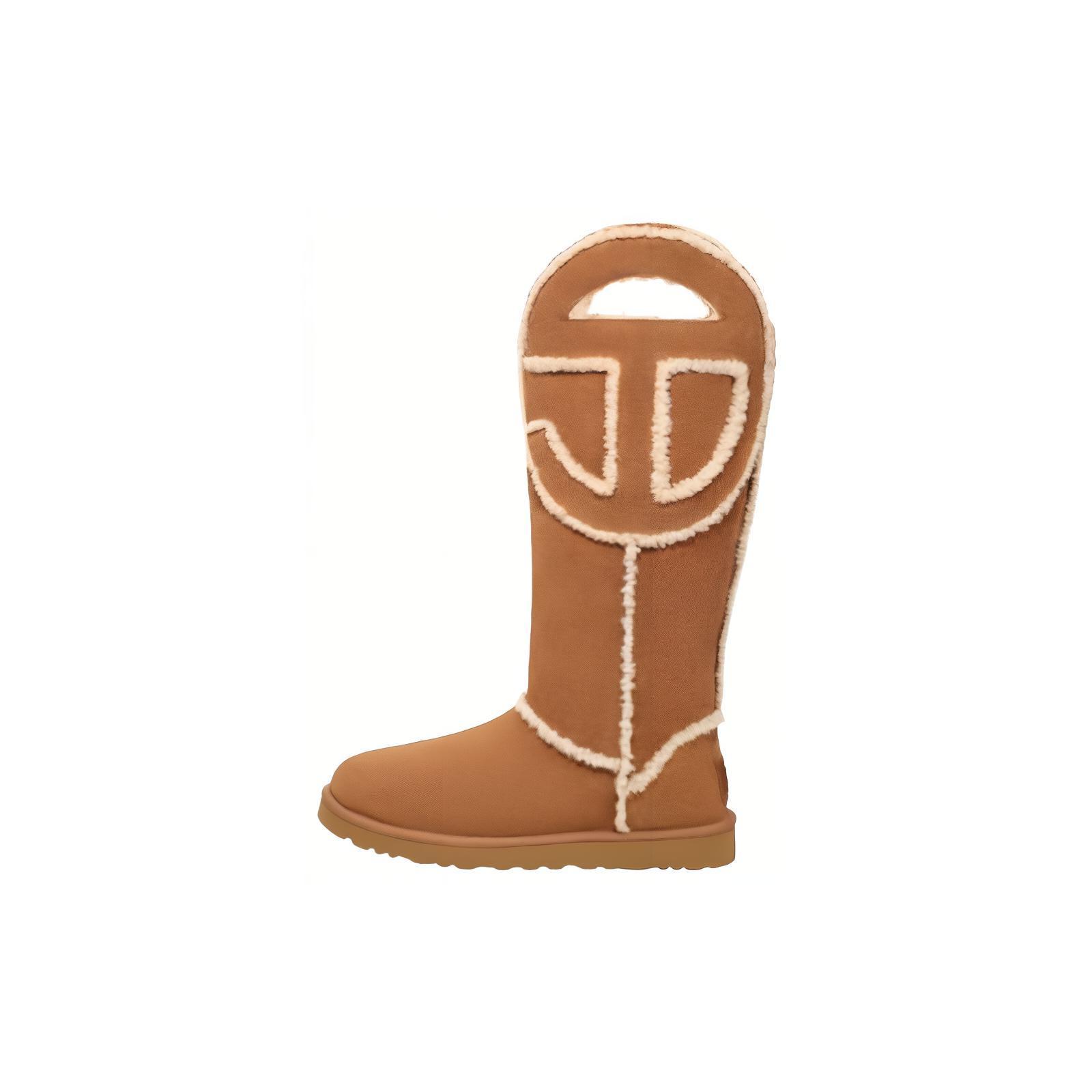 

New UGG X Telfar Logo Tall Chestnut 1155870-CHE 44