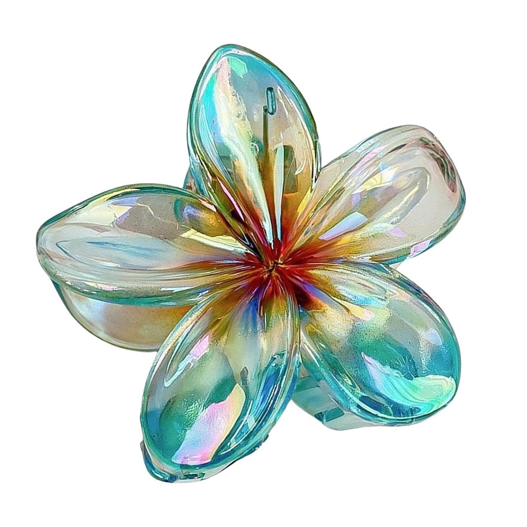 Hair Claw Clip Princess Theme Hair Claw Clamp Lovely Plumeria Hair Catch Barrettes Strong Hold Hairpin for Girls