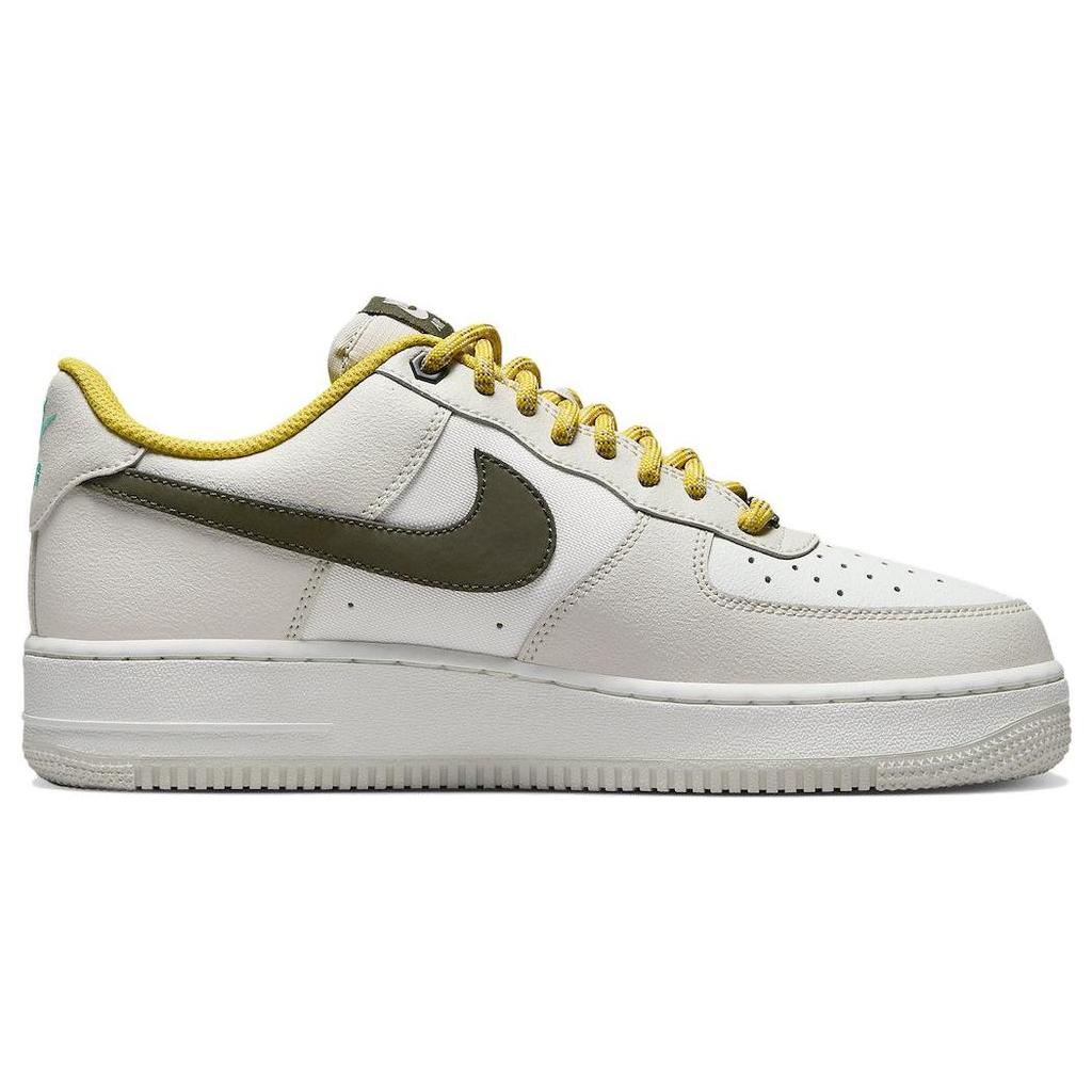 Nike Ανδρικά Αθλητικά Παπούτσια Air Force 1 Low Premium Light Bone Cargo Khaki Κρεμ Summit-White Vivid-Sulfur FV3628-031