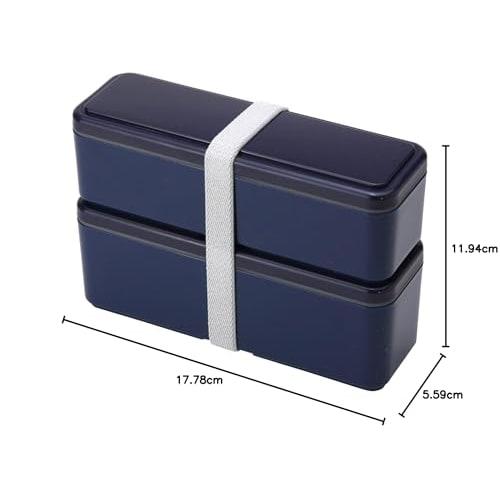 Miyoshi Seisakusho GEL-COOL Lunch Box with Integrated Ice Pack, Fit Series, Slim, S+L, Berry BL, 0101-0179