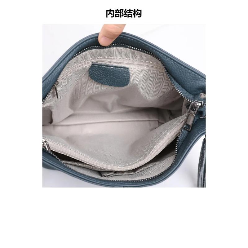 Head Layer Cow Leather Women's Genuine Leather Shoulder Bag, Ladies' Large Capacity Handbag, Underarm High Quality Casual Tote