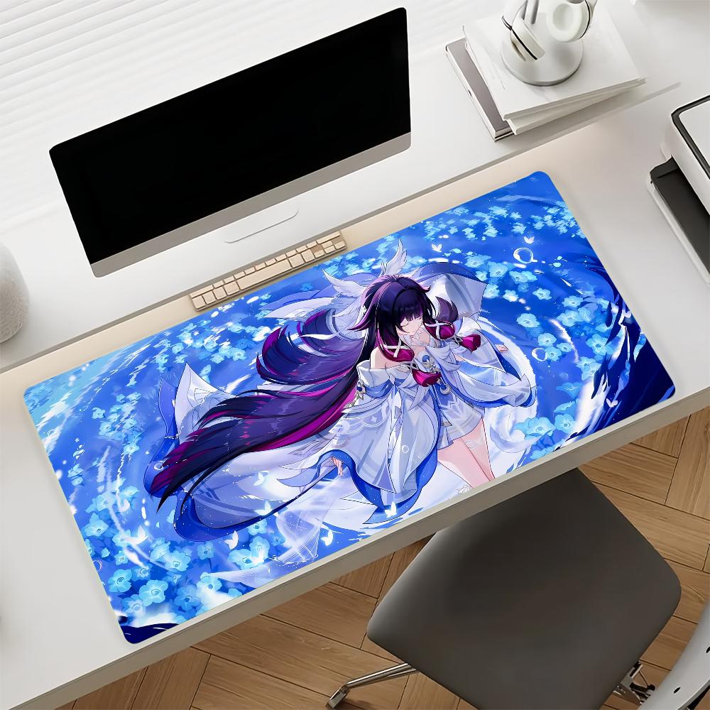 Genshin Impact Columbina Mouse Pad Nonslip Rubber Gamer Balance Computer Mat Decoracion Deskmat Laptop Office Large