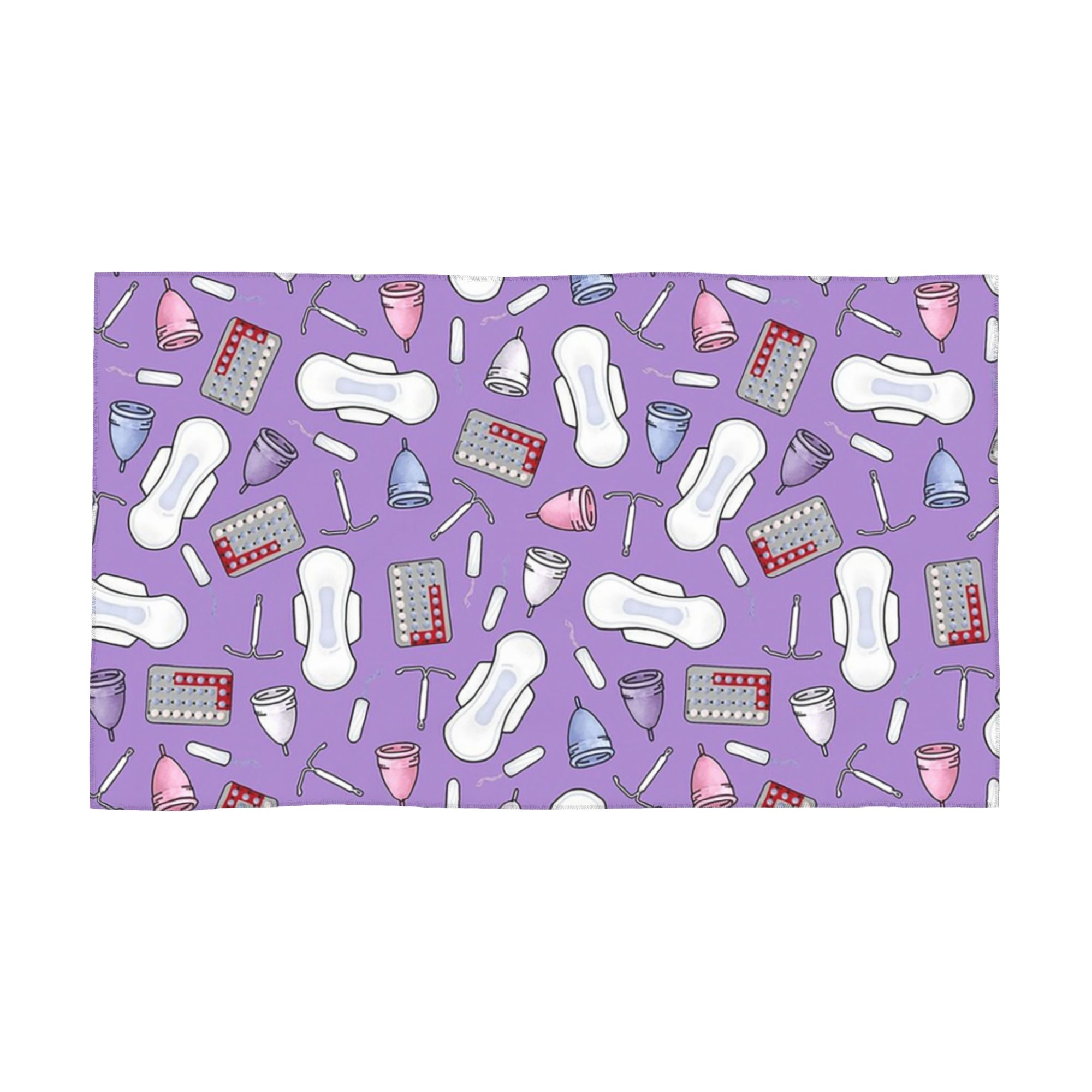 

Period protection, PMS ready in Purple Soft Face Towel Quick Dry Pool Bath Cotton Towels Absorbent Quick W40*H60(CM)