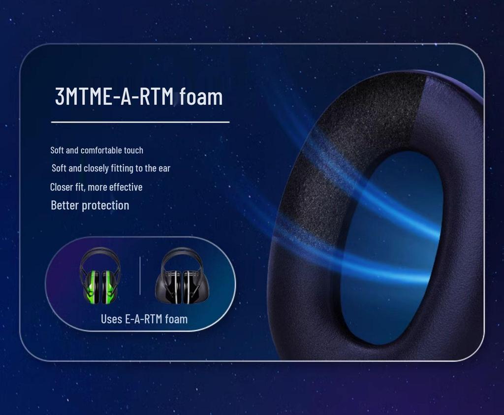3M X5A Professional Noise-Canceling Over-Ear Earmuffs for Sleep and Study