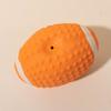 Creative Vibrant Color Squeaky Dog Pete Ball Cartoon Latex Smile Pattern Rugby Dog Toy Bite Resistant Soft Bouncy Grinding Ball Toy