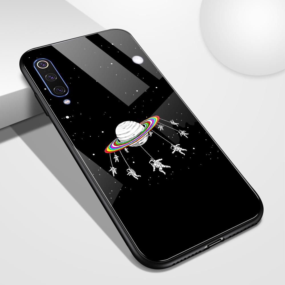 For xiaomi play glass back cover case redmi note 7 case for Xiaomi mi 5 5s 6 6x Redmi Note 5 6 7 Mi Max 3 Mi play K20 pro