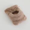 Thickened Kids Winter Beanie Knitted Thick Warm Balaclava Hooded Scarf Hat  Toddlers