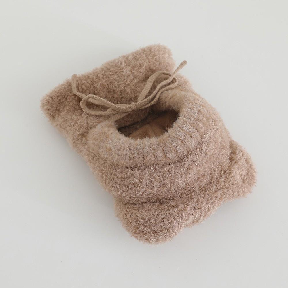 Thickened Kids Winter Beanie Knitted Thick Warm Balaclava Hooded Scarf Hat Toddlers