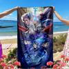 Genshin Impact Print Beach Towel, Versatile Lightweight Absorbent Beach Towel for Pool Surf Yoga Bathroom, Perfect Birthday Holiday Gift