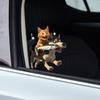 Cute Kitten Puppy Glass Car Background Beautification Decoration Stickers