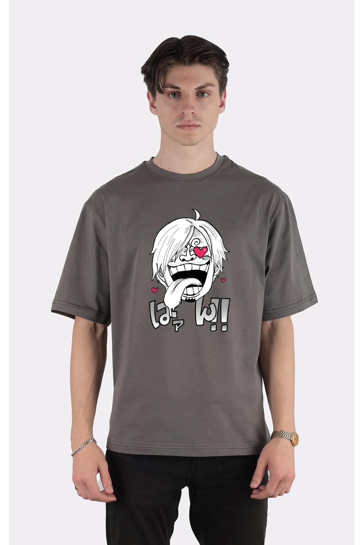 

Smoked 100% Cotton Crew Neck Oversize T-shirt In Love