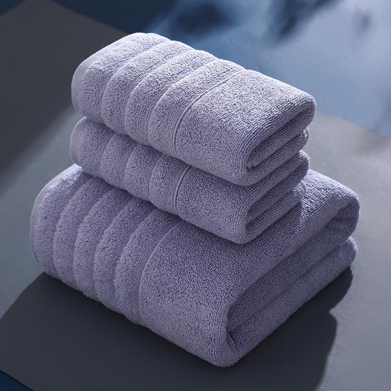 

Thick Cotton Bath Towel Bathroom Adult Washcloth of Three Pice Soft Highly Absorbent Washing Hair Shower Towel Non Fading 34x70cm