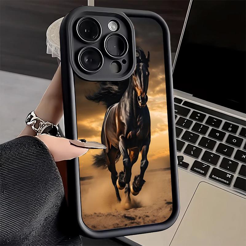 Phone Case for iPhone 17 Air 16E 15 16 Pro Max Ferghana Horse Animal Cover 14 Plus 13 12 Mini Soft Shell Silicone Fundas