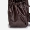 By ESquire Women S Lennie gloSSy Shirring Backpack Brown