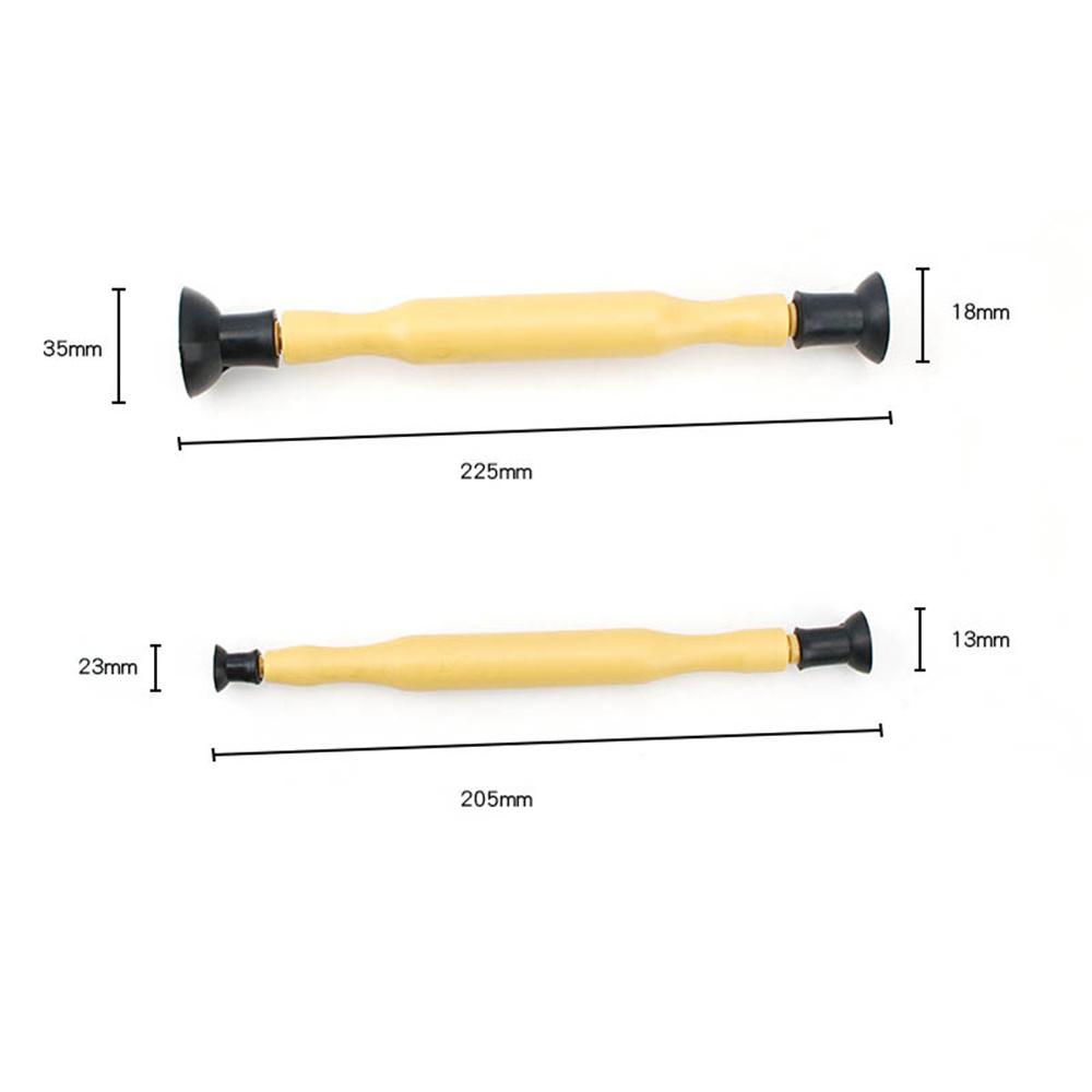 2x Valve Hand Lapping Grinding Tool Kit Suction Cup Lap Sticks Rubber & Plastic