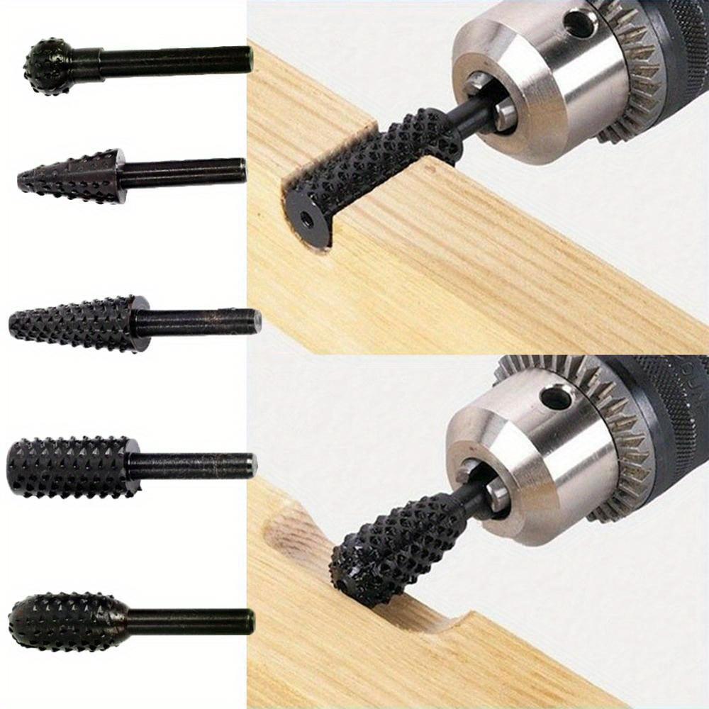 1/4 Inch 5pcs Drill Bit Set, Woodworking Tools, Wood Carving Tools, Woodworking Wood Cutting Tools, Work Drill Bit Set