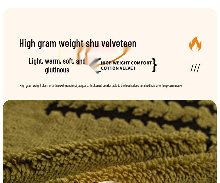 2025 High-End Plush Sofa Towel: Full-Wrap Thickened Cover for Spring & Autumn