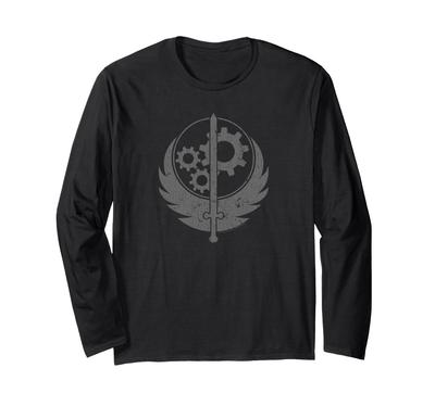 Fallout Video Game Brotherhood of Steel Logo Long Sleeve T-Shirt