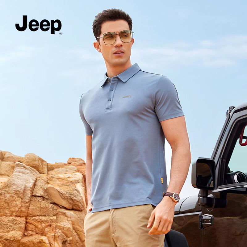 Мужская летняя дышащая футболка-поло Jeep L