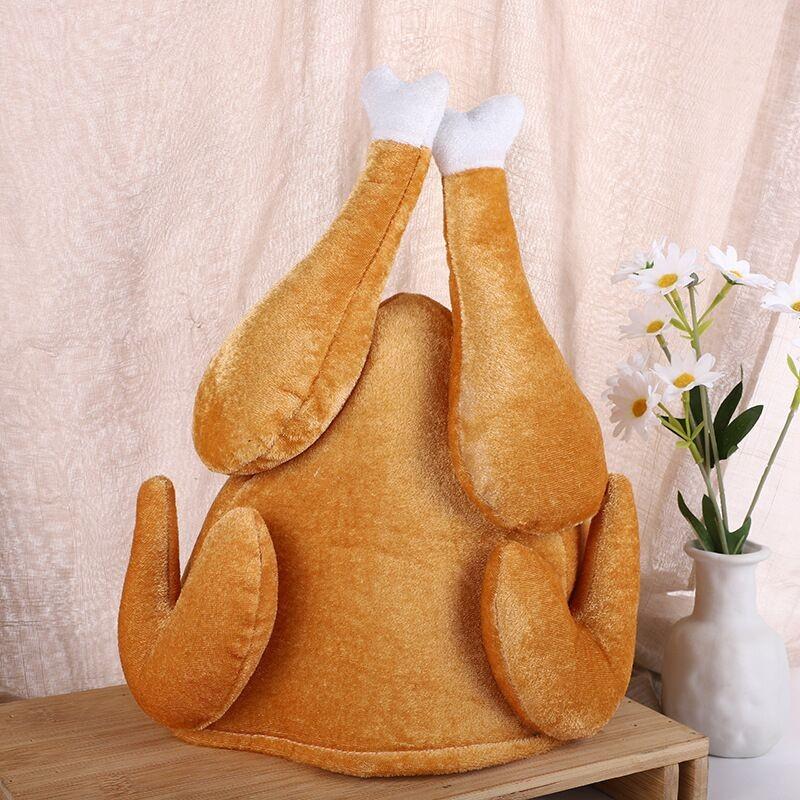 Drumstick Thanksgiving Hat Turkey Hat Amusing Celebratory Entertainment Sponge