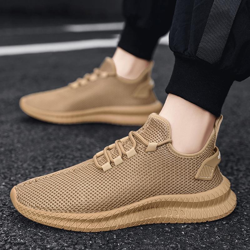 

Sneakers men s new summer fly-woven mesh breathable heightened thick-soled wear-resistant and non-slip casual running shoes trendy shoes 39