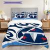Set Copripiumino Trapuntato con Fantasia Tennessee Titans Federa Decorazione per la Casa Regalo di Compleanno (1 * copripiumino + 2 * federa, senza nucleo)