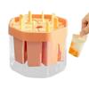 Popsicles Molds Silicone 8 Cavity Popsicles Trays Freezer,Homemade Ice Cream Molds Large Ice Pop Maker Reusable Ice Lolly Mould