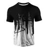 Summer Men's 3D Printed Crew Neck T-Shirt Fashion Versatile Breathable Trend Casual