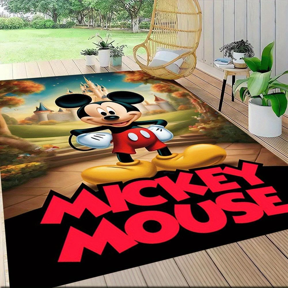 1pc Mickey Mouse Carpet Area Rug, Bedroom, and Playroom Durable, Stain-Resistant, and Easy To Clean, Living Room