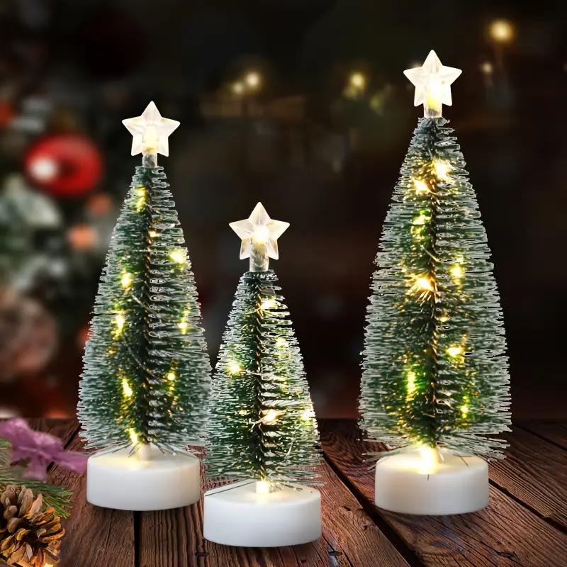 3pcs large, medium and small simulated Christmas trees,Christmas holiday decorations, indoor home decoration ornaments