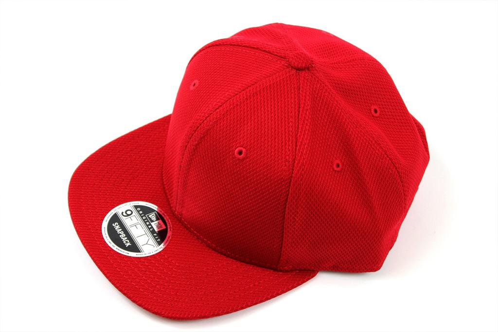 New Era Diamond Era SCARLET Snapback Flat Cap for Men and Women
